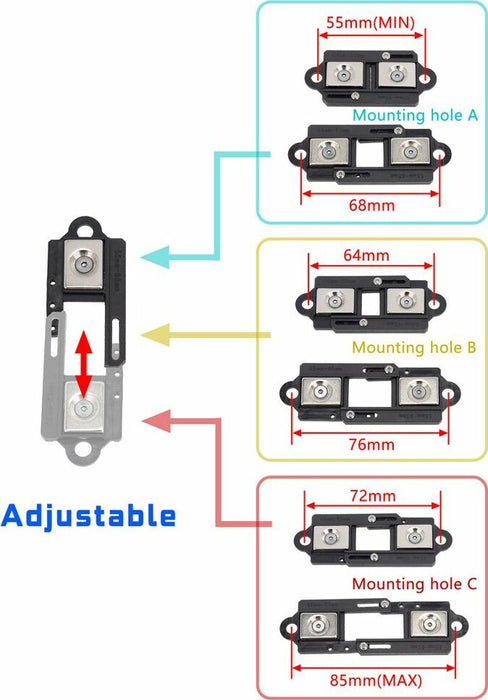 Adjustable Magnetic Body Post Mount for TRX-4 Rock Crawler