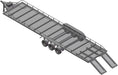 Tri Axle Full Metal Trailer with LED Lights