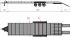 Tri Axle Full Metal Trailer with LED Lights