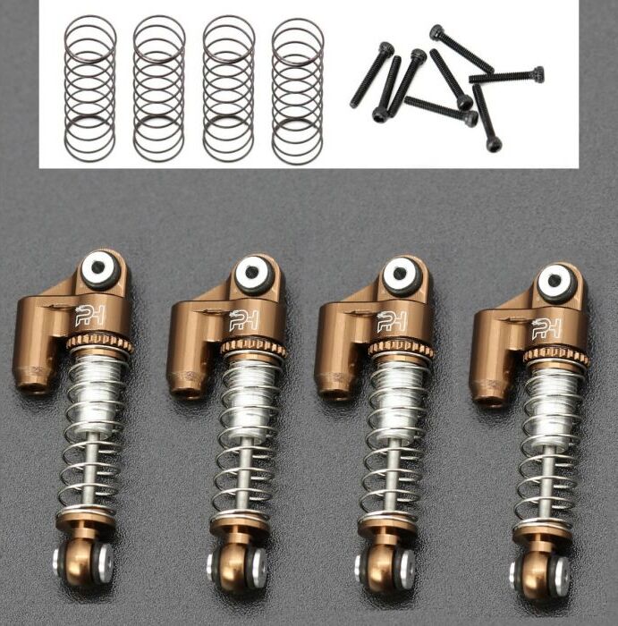 Axial SCX24 C10 JLU Jeep Betty Aluminum Shocks Copper