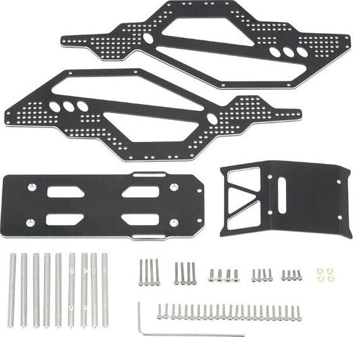 Aluminium Rock Racer Conversion Chassis Kit Black