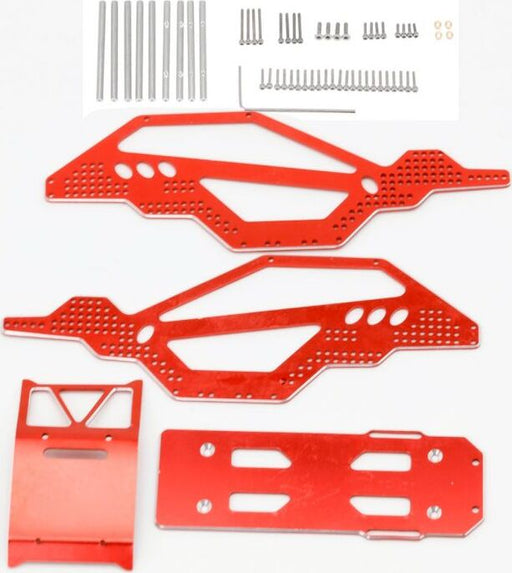 Aluminium Rock Racer Conversion Chassis Kit Red