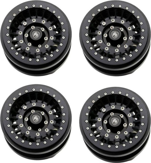 Z1 Axial SCX6 2.9" CNC Aluminum Beadlock Wheels Black