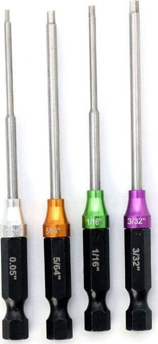 RC Hex Driver 1/4" Power Tool Tip Set Standard 0.05'' 1/16''