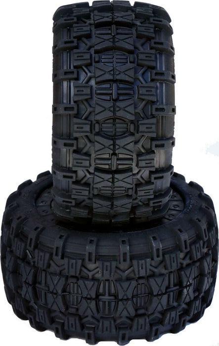 Raptor 2.8 Belted 1/10 Stadium Truck Tires 0 Offset Front 2WD