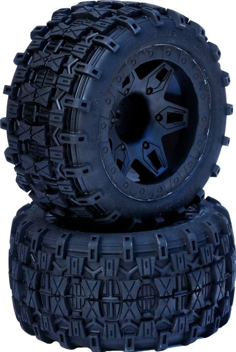 Raptor 2.8 Belted 1/10 Stadium Truck Tires 0 Offset Front 2WD