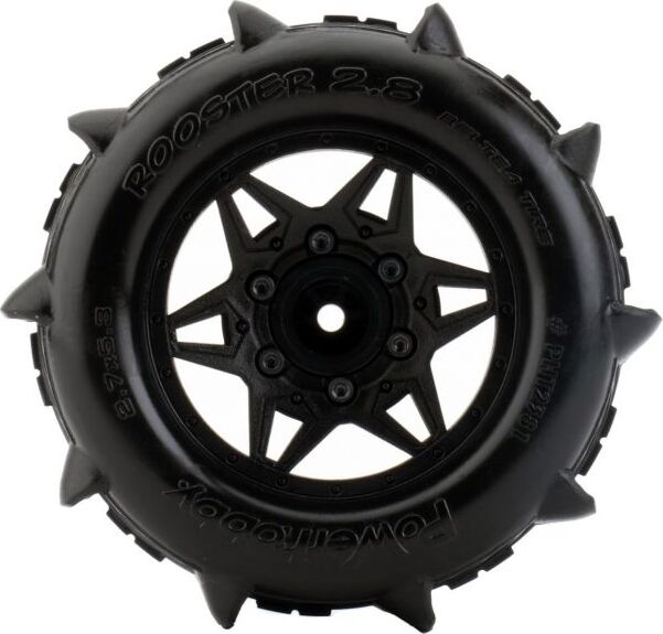 1/10 Rooster 2.8" Belted Paddle Sand Snow Tires 12mm