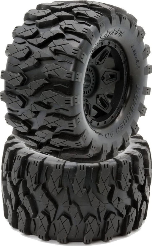 Defender MX Belted All Terrain Tires Mounted 17mm Traxxas