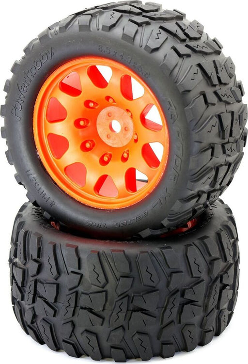 Powerhobby Raptor XL Belted Tires / Viper Wheels (2)