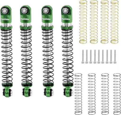1/24 Aluminum 54mm Long Travel Shocks, Green, for Axial SCX24