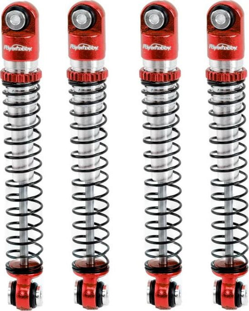 Aluminum 54mm Long Travel Shocks 1/24, Red, for Axial