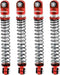 Aluminum 54mm Long Travel Shocks 1/24, Red, for Axial