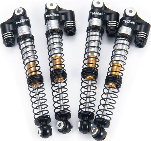 1/24 Aluminum 58mm Long Travel Shocks, Black, for Axial SCX24