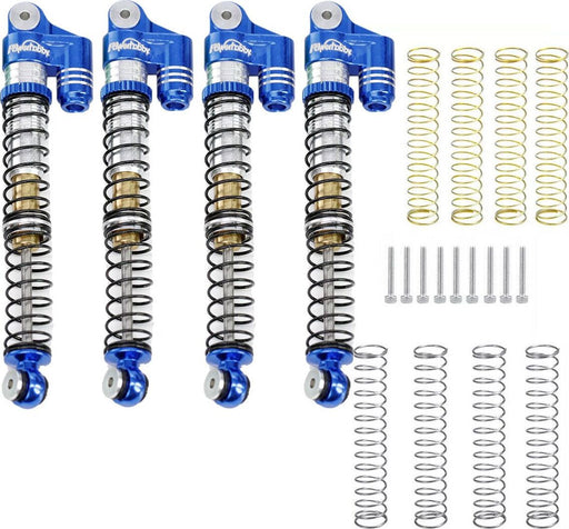 1/24 Aluminum 58mm Long Travel Shocks, Blue, for Axial SCX24