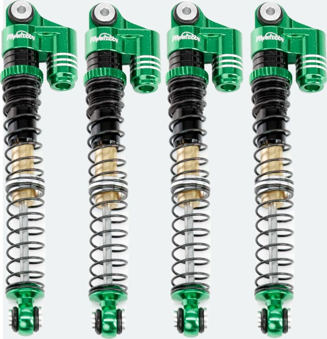 1/24 Aluminum 58mm Long Travel Shocks, Green, for Axial SCX24