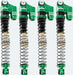 1/24 Aluminum 58mm Long Travel Shocks, Green, for Axial SCX24