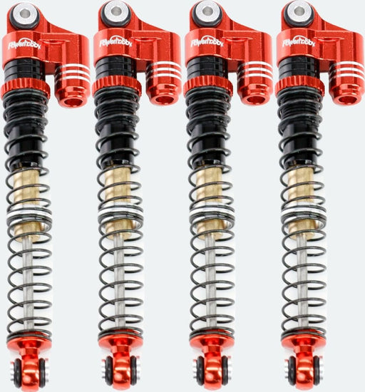1/24 Aluminum 58mm Long Travel Shocks, Red, for Axial SCX24