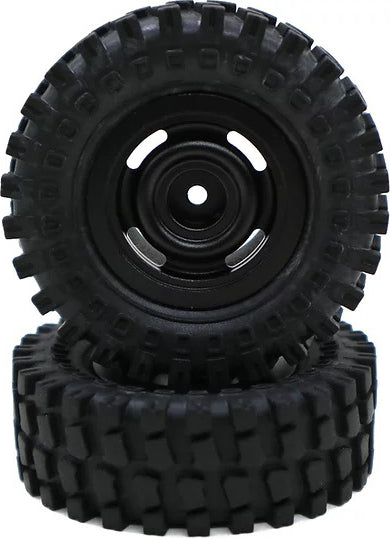 Classico4 Aluminum Wheels, Black with 60mm Tires fits