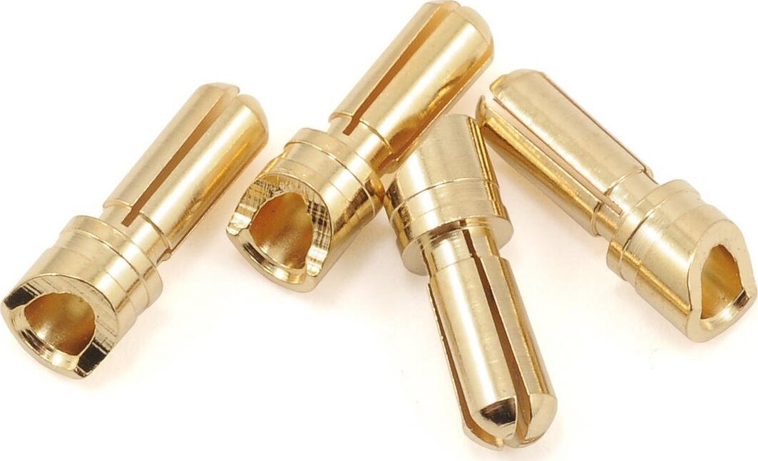 3.5mm Super Bullet Gold Connectors (2 Male / 2 Female)