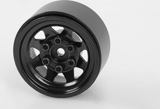 Stamped Steel 1.0" Stock Beadlock Wheels (Black)