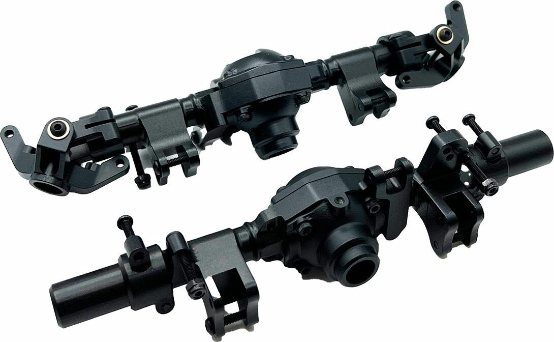 Black Aluminum Axle Housing Set, Front & Rear for CEN F450