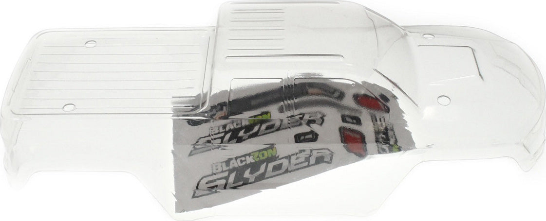 Clear Monster Truck Body with Stickers for Blackzon Slyder