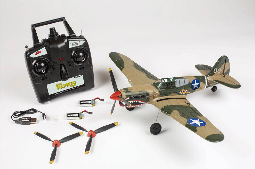 Curtiss P-40 Warhawk Micro RTF Airplane with PASS System