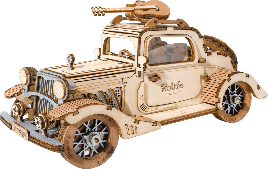 Classic 3D Wood Puzzles; Vintage Car