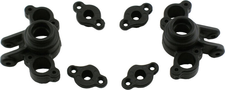 BLACK AXLE CARRIERS TRAXXAS 1/16 REVO/SLASH