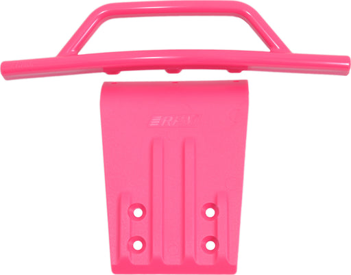 Front Bumper and Skid Plate, Pink, for Traxxas Slash 2wd