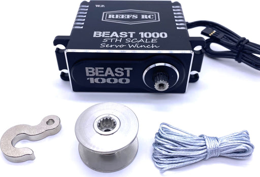 Beast 1000 1/5th Scale Servo Winch w/Spool, Hook & Syn Line