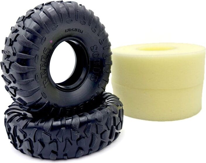 XP Scrub 4.75 Crawler Tire w/Foam (2) (Pink)