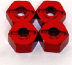 ALUMINUM HEX ADAPTER TRAXXAS RED