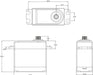 HV Coreless Waterproof Servo, .18sec / 624.9oz @ 8.4V
