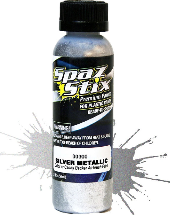 Metallic Silver/"Candy" Backer Airbrush Ready Paint, 2oz