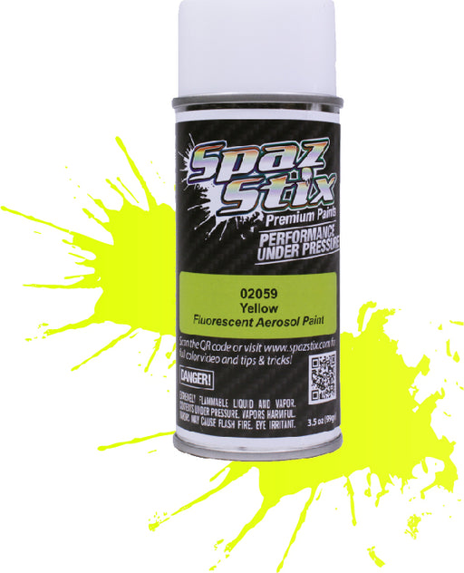 Yellow Fluorescent Aerosol Paint, 3.5oz Can
