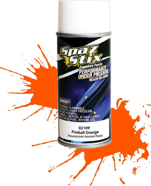Fireball Orange Fluorescent Aerosol Paint, 3.5oz Can