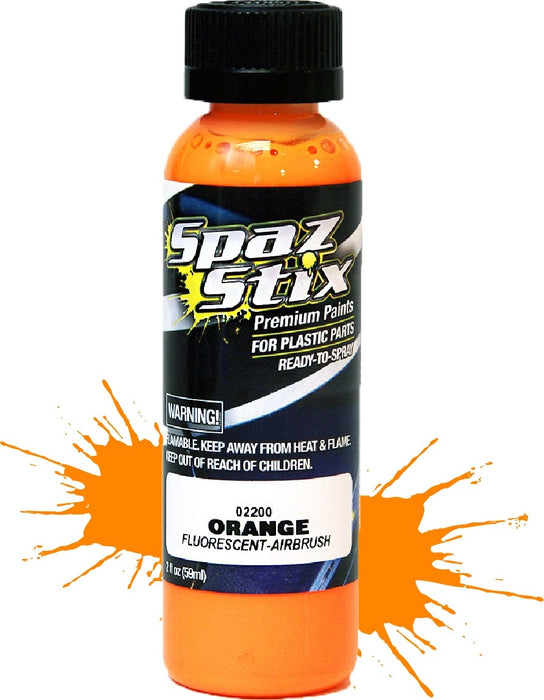 Orange Fluorescent Airbrush Ready Paint, 2oz Bottle