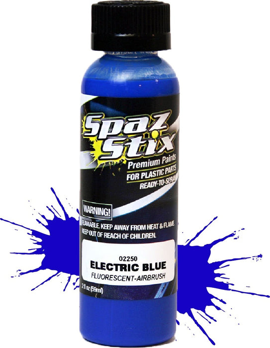 Electric Blue Fluorescent Airbrush Ready Paint, 2oz