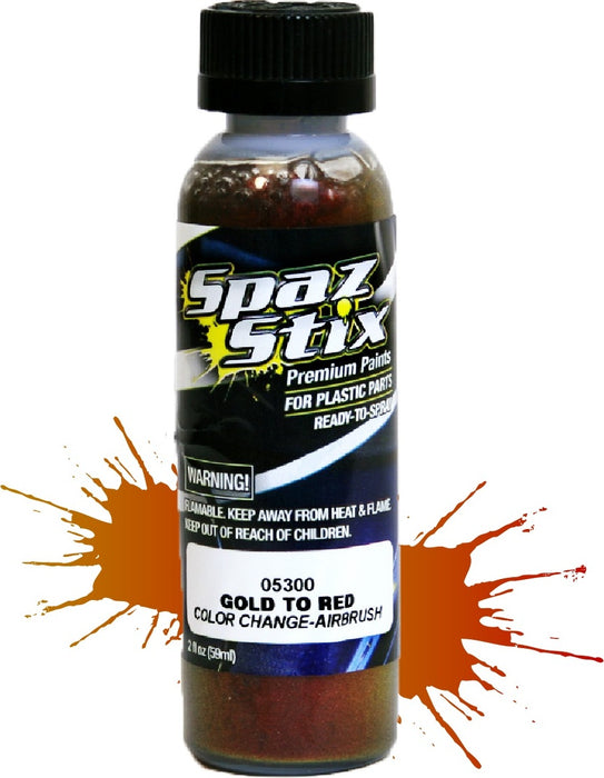Color Change Airbrush Ready Paint, Gold/Red, 2oz Bottle
