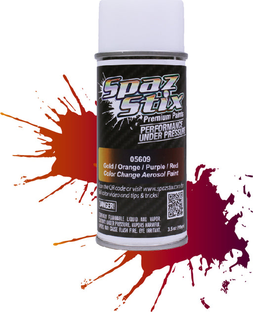 Color Change Aerosol Paint, Gold/Orange/Purple/Red, 3.5oz