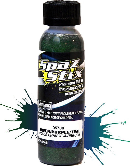 Color Change Airbrush Ready Paint, Green/Purple/Teal, 2oz