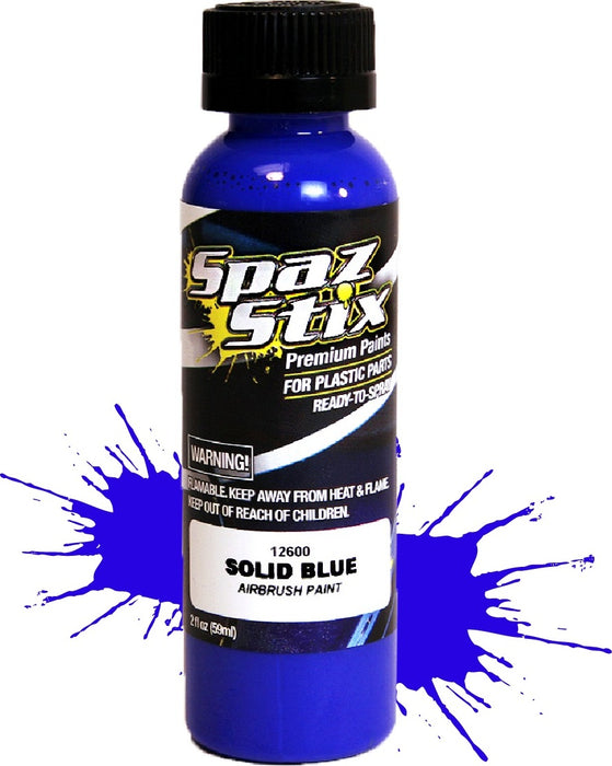 Solid Blue Airbrush Ready Paint, 2oz Bottle