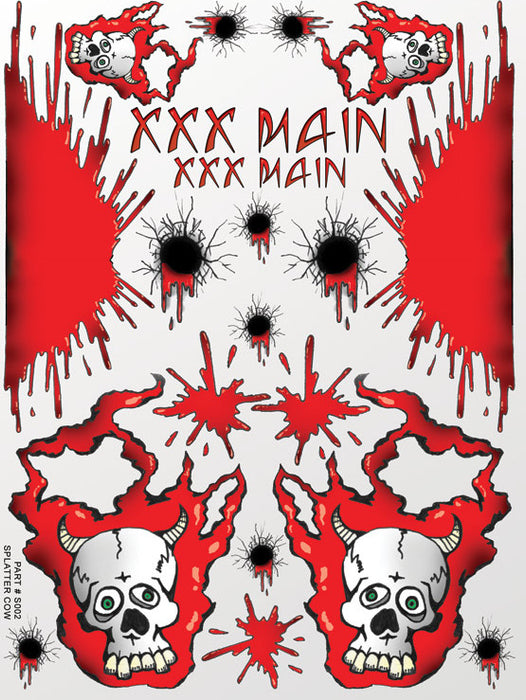 Splatter Cow Sticker Sheet