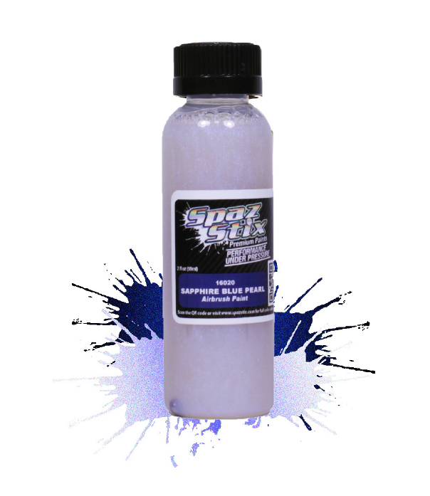 Sapphire Blue Pearl Airbrush Ready Paint, 2oz Bottle