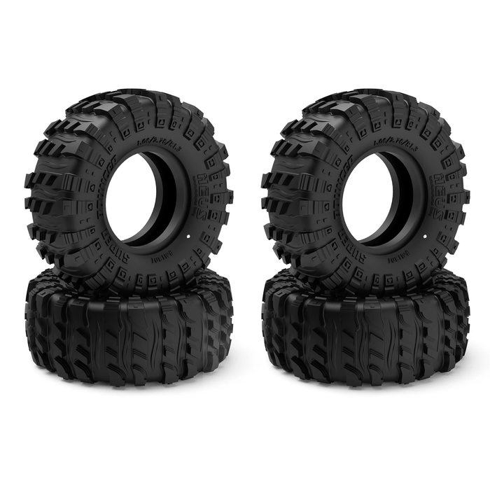 1.0" Tires MS6 Super Soft & Sticky Rubber Tires for 1/18 TRX4M 1/24