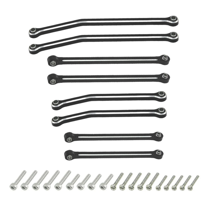 Aluminum Link for SCX30  8pcs/set BLACK