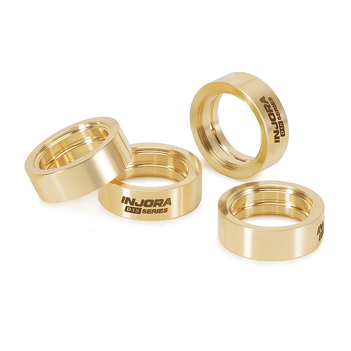 INJORA 10g Brass Inner Clamp Rings for INJORA 0.7" D18 Wheels