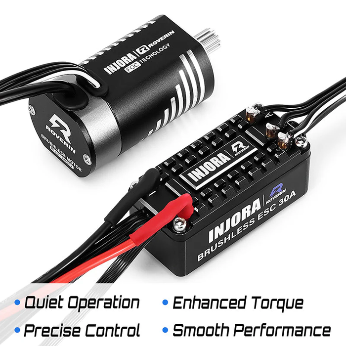 Roverin FOC Sensored Brushless ESC & Motor Combo for 1/18 TRX4M Ascent18 (4800Kv)