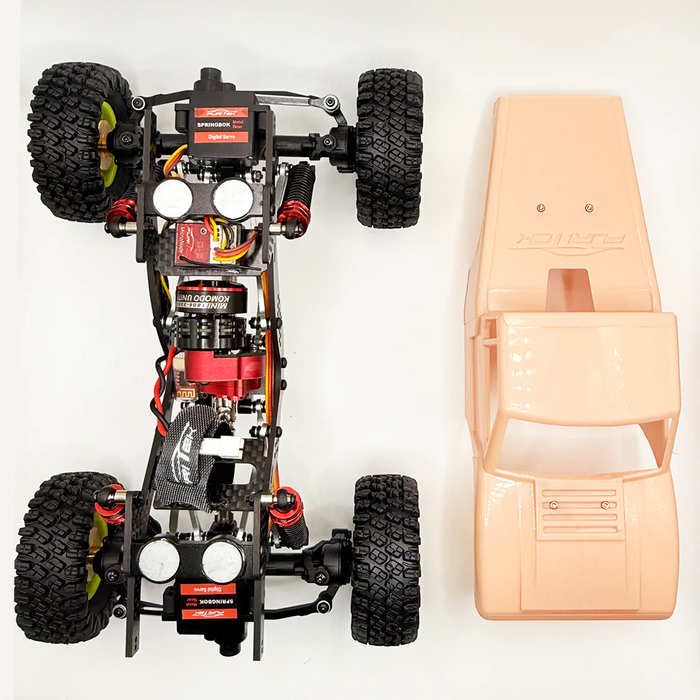 Furitek TerraX Active Pro 4WS 1/18 ARTR Mini Rock Crawler (Grey) w/2.4GHz Radio